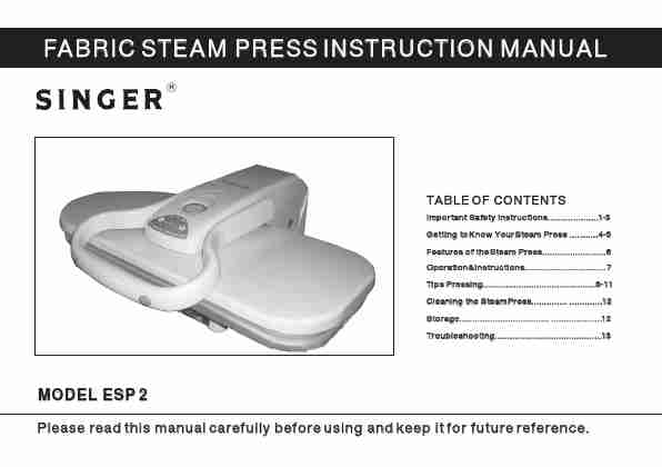 Steam Press Psp 990 Manual-page_pdf